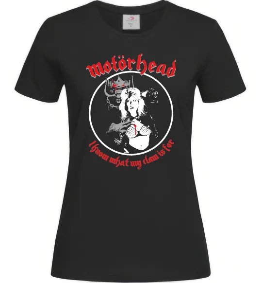 Женская футболка Моторхед Черный фото