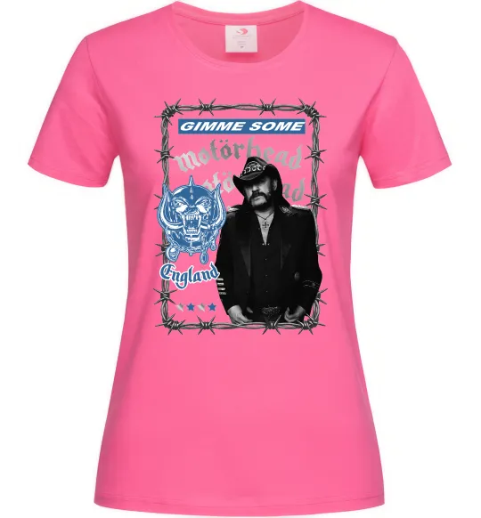 Жіноча футболка Motorhead Gimme some Яскраво-рожевий фото