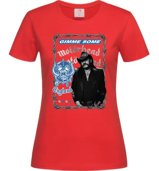 Жіноча футболка Motorhead Gimme some Червоний фото