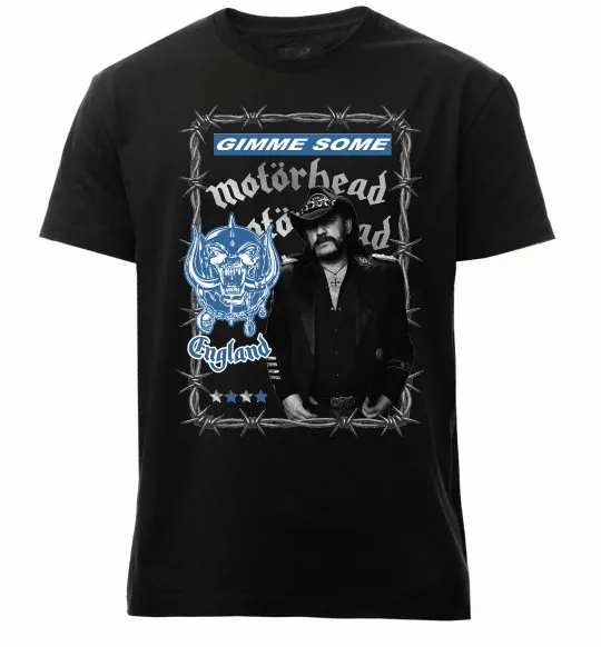 Чоловіча преміум футболка Motorhead Gimme some Чорний фото