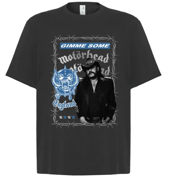 Футболка Оверсайз Motorhead Gimme some Черный фото