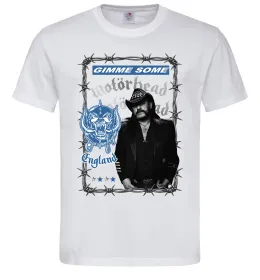 Мужская футболка Motorhead Gimme some Белый фото