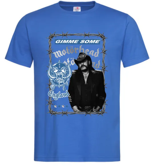 Мужская футболка Motorhead Gimme some Ярко-синий фото