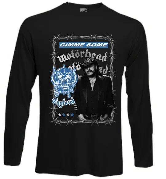 Лонгслів Motorhead Gimme some Чорний фото