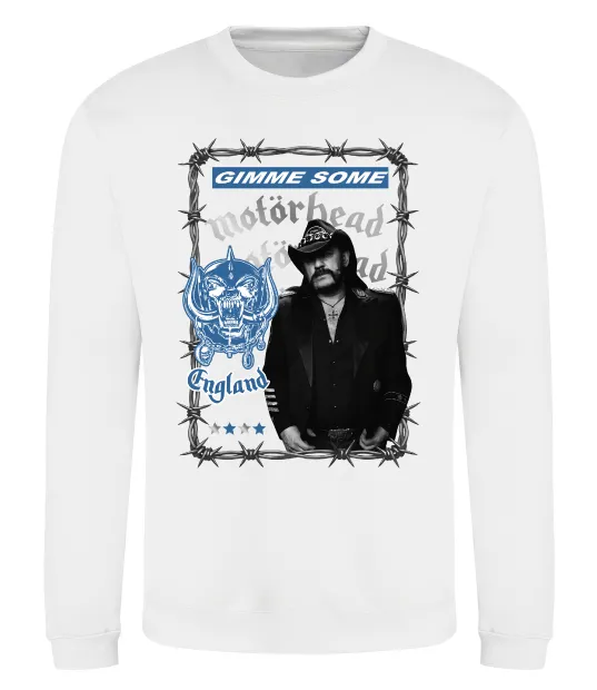 Свитшот Motorhead Gimme some Белый фото