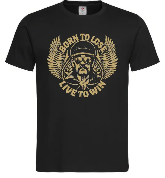 Мужская футболка Lemmy Born to lose live to win Черный фото