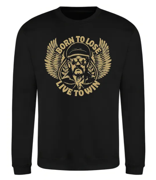 Світшот Lemmy Born to lose live to win Чорний фото