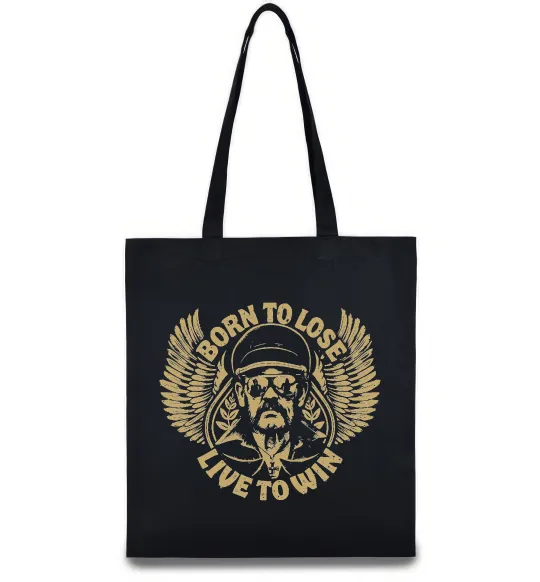Еко-сумка Lemmy Born to lose live to win Чорний фото