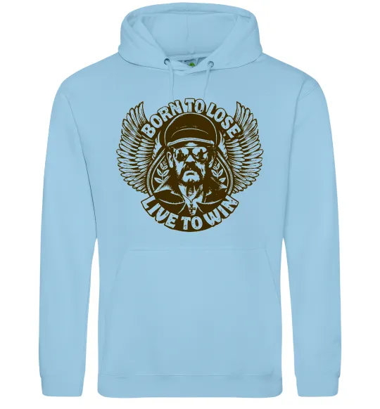 Жіноча толстовка (худі) Lemmy Born to lose live to win Блакитний фото
