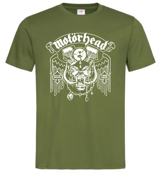 Мужская футболка Motorhead Ace of spades Оливковый фото