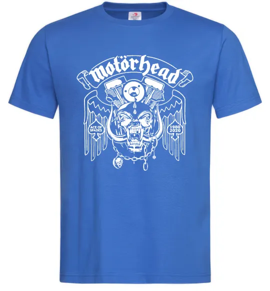 Мужская футболка Motorhead Ace of spades Ярко-синий фото