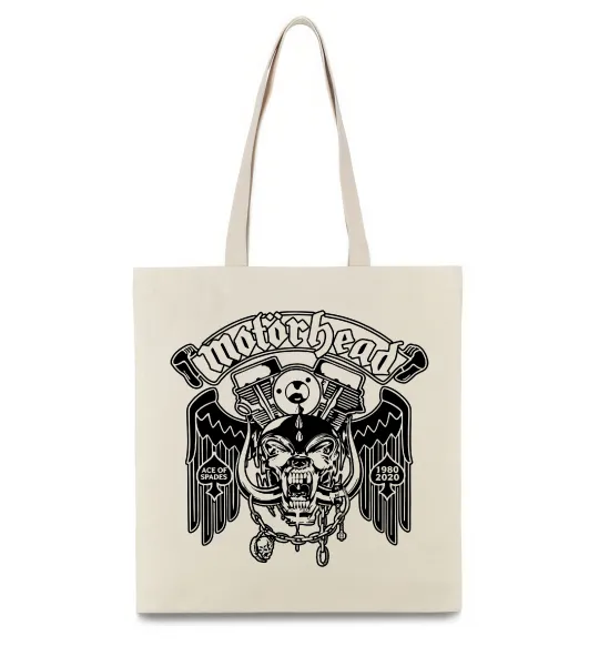 Эко-сумка Motorhead Ace of spades Бежевый фото