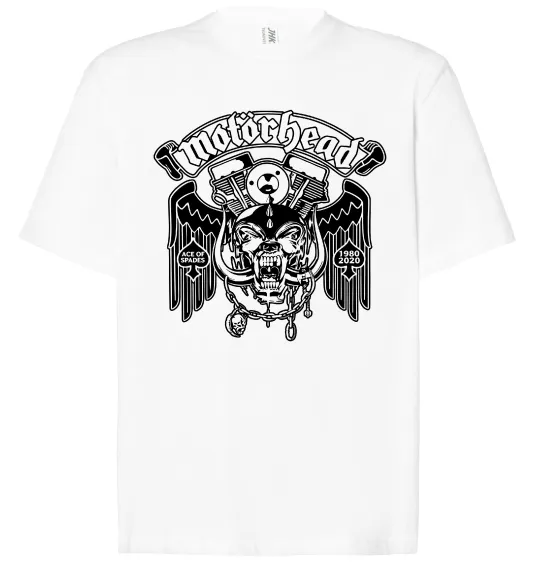 Футболка Оверсайз Motorhead Ace of spades Білий фото
