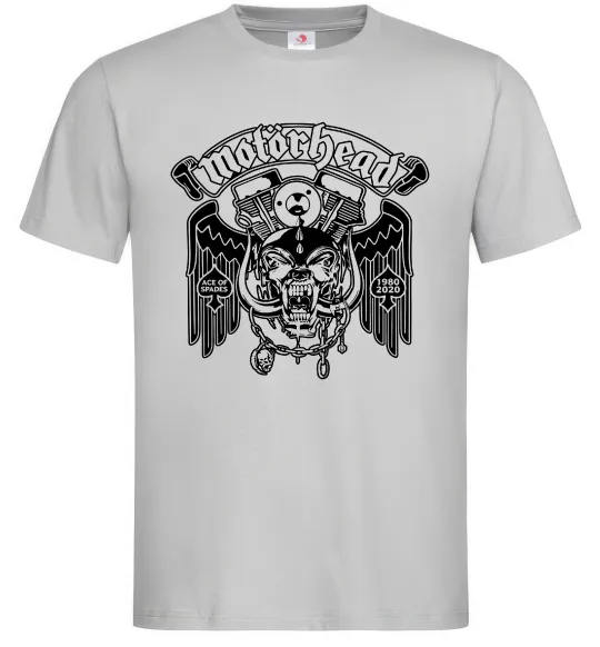 Мужская футболка Motorhead Ace of spades Серый фото
