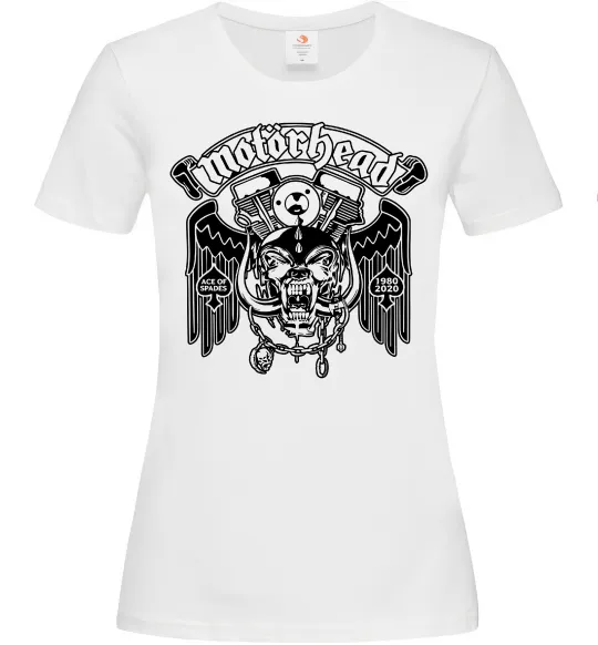 Женская футболка Motorhead Ace of spades Белый фото
