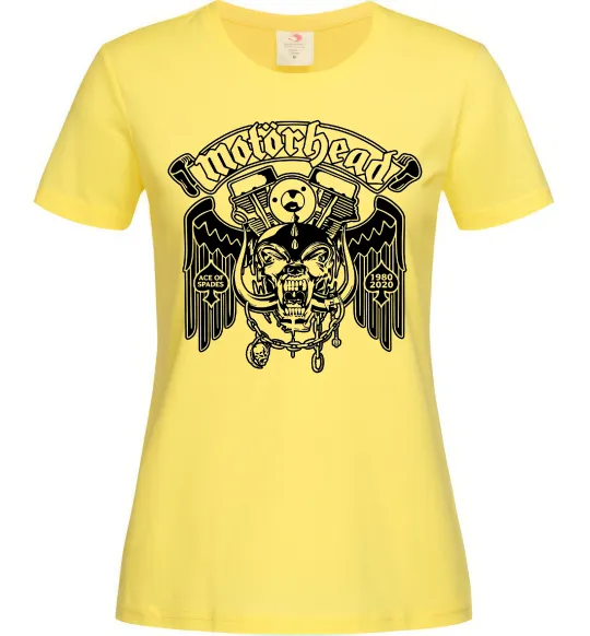 Женская футболка Motorhead Ace of spades Лимонный фото
