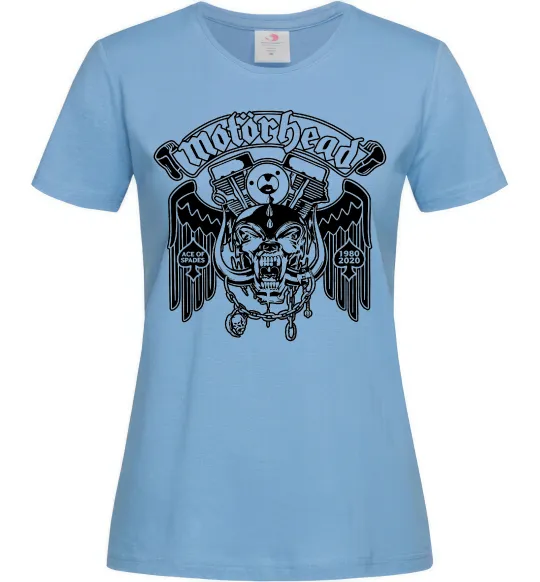 Женская футболка Motorhead Ace of spades Голубой фото