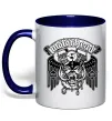 Чашка с цветной ручкой Motorhead Ace of spades Глубокий темно-синий фото