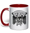 Чашка с цветной ручкой Motorhead Ace of spades Красный фото