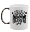 Чашка с цветной ручкой Motorhead Ace of spades Серебро фото