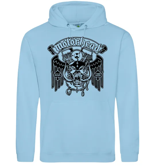 Мужская толстовка (худи) Motorhead Ace of spades Голубой фото