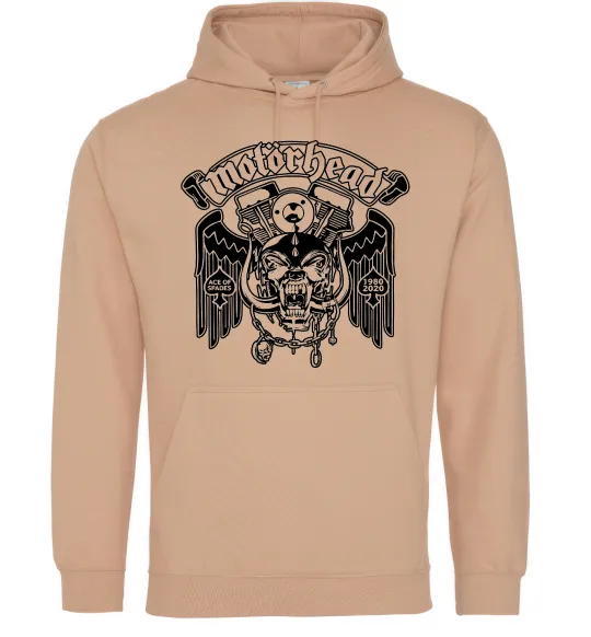 Женская толстовка (худи) Motorhead Ace of spades Песочный фото
