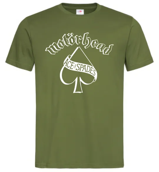 Чоловіча футболка Ace of spades Оливковий фото