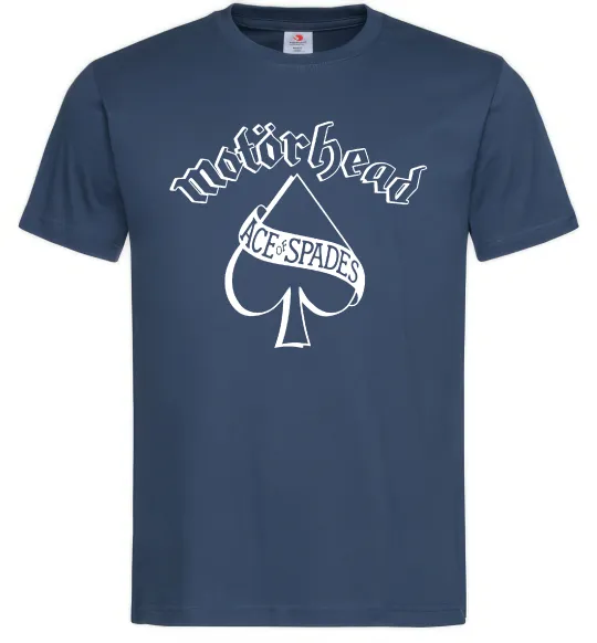Чоловіча футболка Ace of spades Темно-синій фото