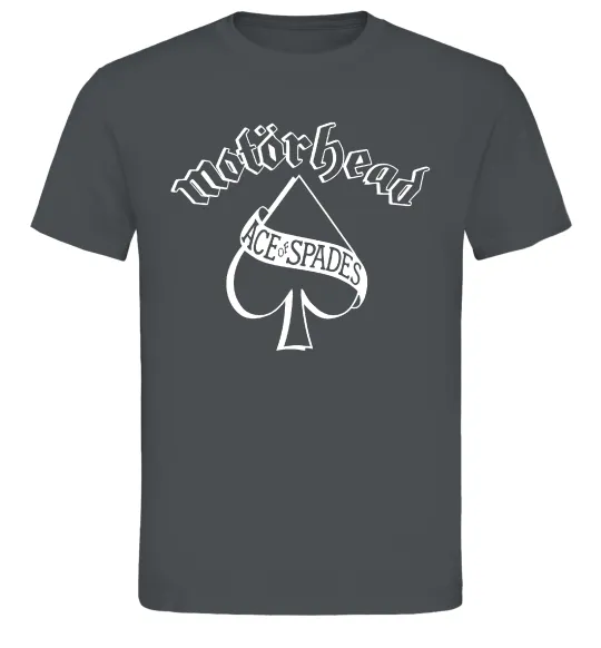 Чоловіча футболка Ace of spades Графіт фото