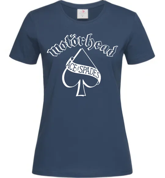 Женская футболка Ace of spades Темно-синий фото