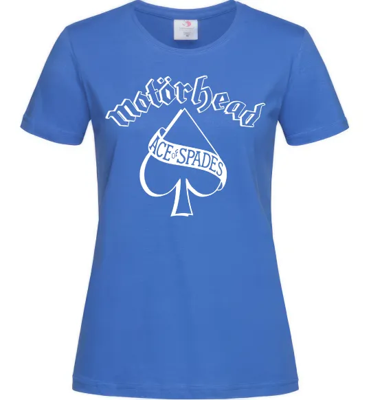 Женская футболка Ace of spades Ярко-синий фото