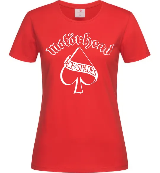 Женская футболка Ace of spades Красный фото