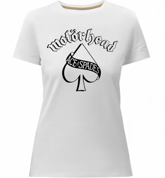 Женская премиум футболка Ace of spades Белый фото