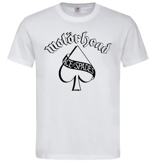 Чоловіча футболка Ace of spades Білий фото