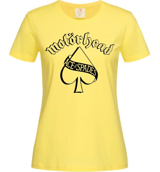 Женская футболка Ace of spades Лимонный фото