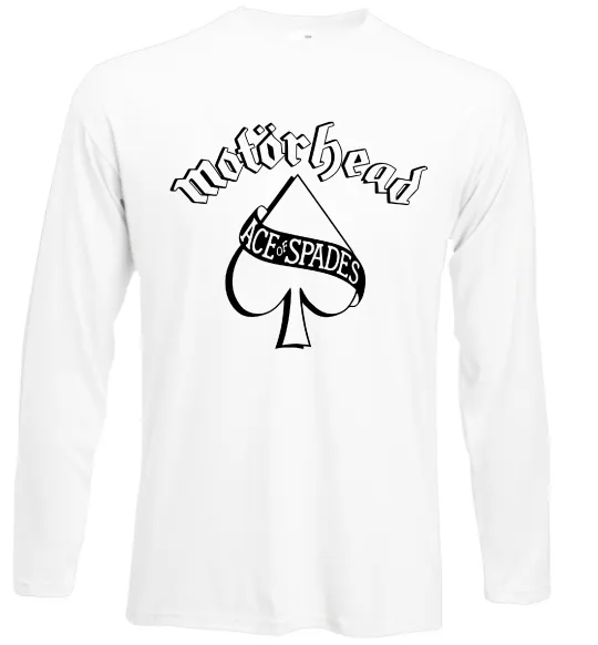 Лонгслів Ace of spades Білий фото