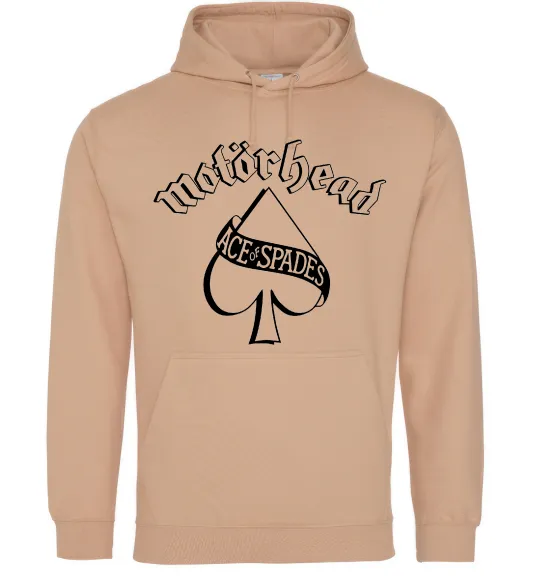 Чоловіча толстовка (худі) Ace of spades Пісочний фото