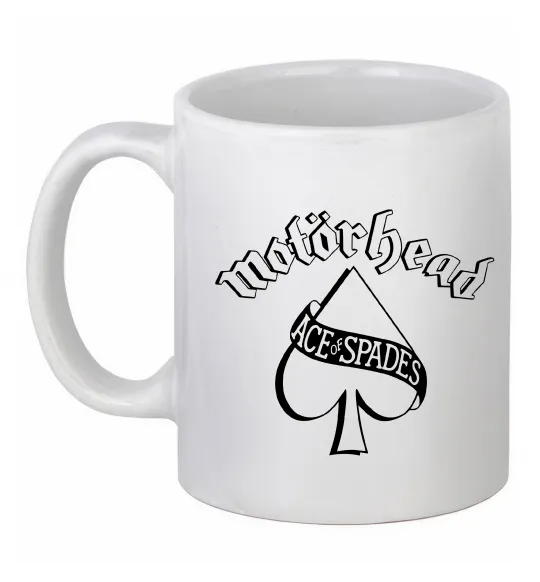 Чашка керамічна Ace of spades Білий фото