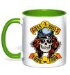 Чашка с цветной ручкой Guns N Roses tour 1988 Зеленый фото
