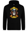 Женская толстовка (худи) Guns N Roses tour 1988 Черный фото