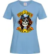 Женская футболка Guns N Roses tour 1988 Голубой фото