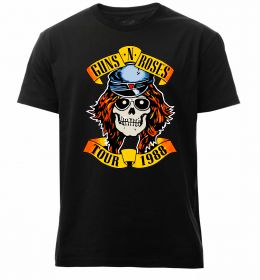 Мужская премиум футболка Guns N Roses tour 1988 Мужская премиум футболка Guns N Roses tour 1988