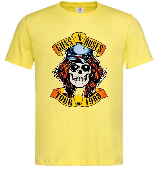 Чоловіча футболка Guns N Roses tour 1988 Лимонний фото