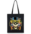 Эко-сумка Ганс н роузес череп Черный Эко-сумка Ганс н роузес череп Черный фото