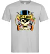 Чоловіча футболка Ганс н роузес череп Сірий фото