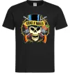 Чоловіча футболка Ганс н роузес череп Чорний фото