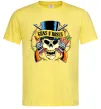 Чоловіча футболка Ганс н роузес череп Лимонний фото