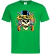 Чоловіча футболка Ганс н роузес череп Зелений фото