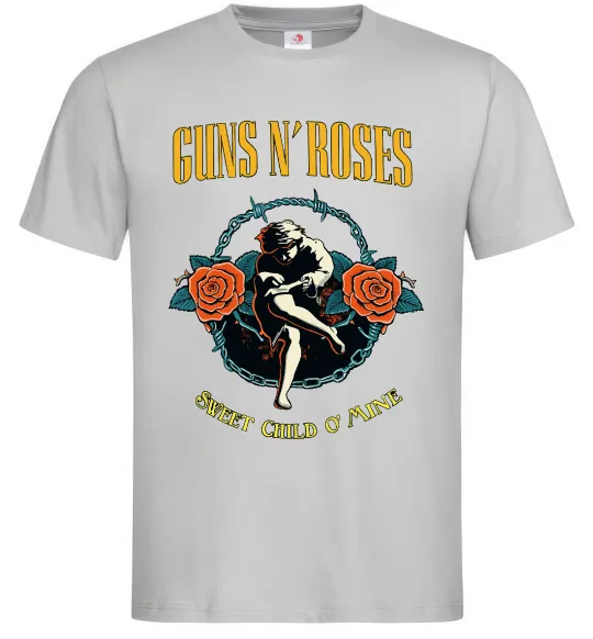 Чоловіча футболка Guns N`Roses Sweet child Сірий фото