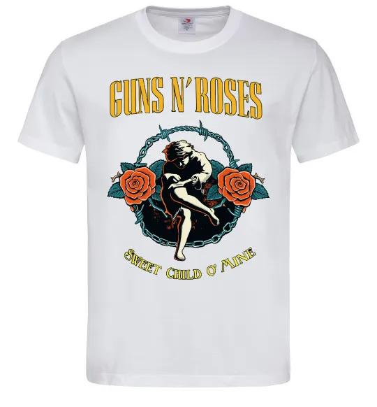 Чоловіча футболка Guns N`Roses Sweet child Білий фото